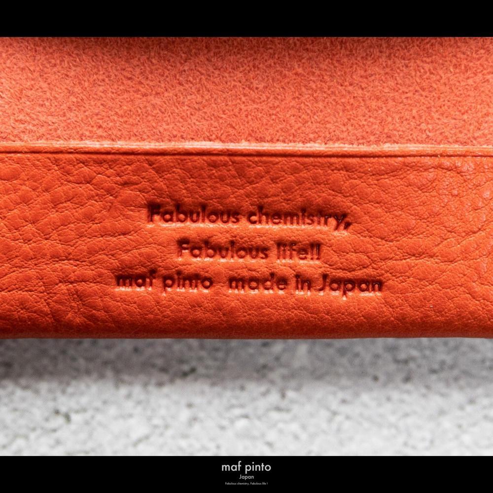 maf pinto (マフ ピント) キーリング キーホルダー 小銭入れ付き ミニ財布 レッドシュリンク レザー 本革 日本製