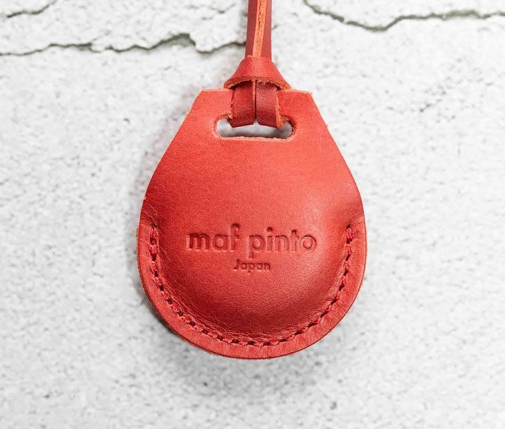エアタグ用 ケース カバー（フルカバーモデル） レザー 本革 apple airtag 【レッド】