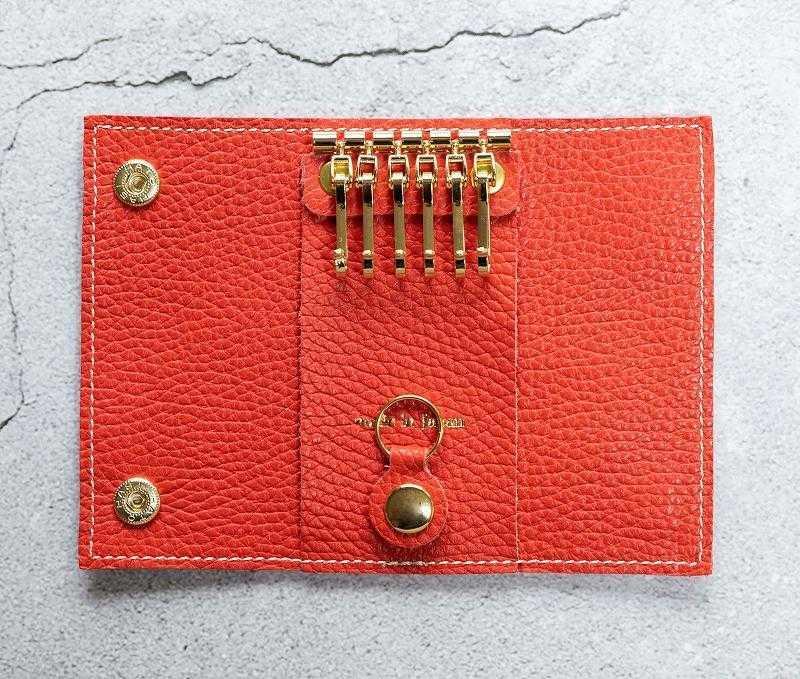 maf pinto (マフ ピント) キーケース フレッシュレッド ADRIA LINE レザー 本革 日本製