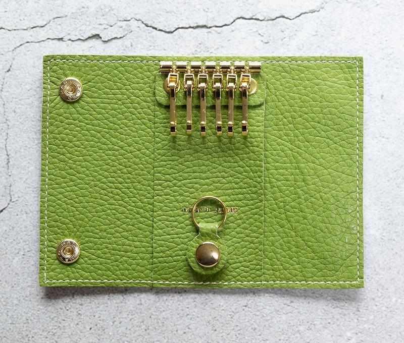 maf pinto (マフ ピント) キーケース グリーンティー ADRIA LINE レザー 本革 日本製