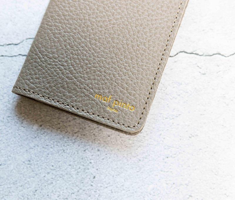 maf pinto (マフ ピント) レザーカードケース クリアポケット トープ ADRIA LINE 本革 日本製