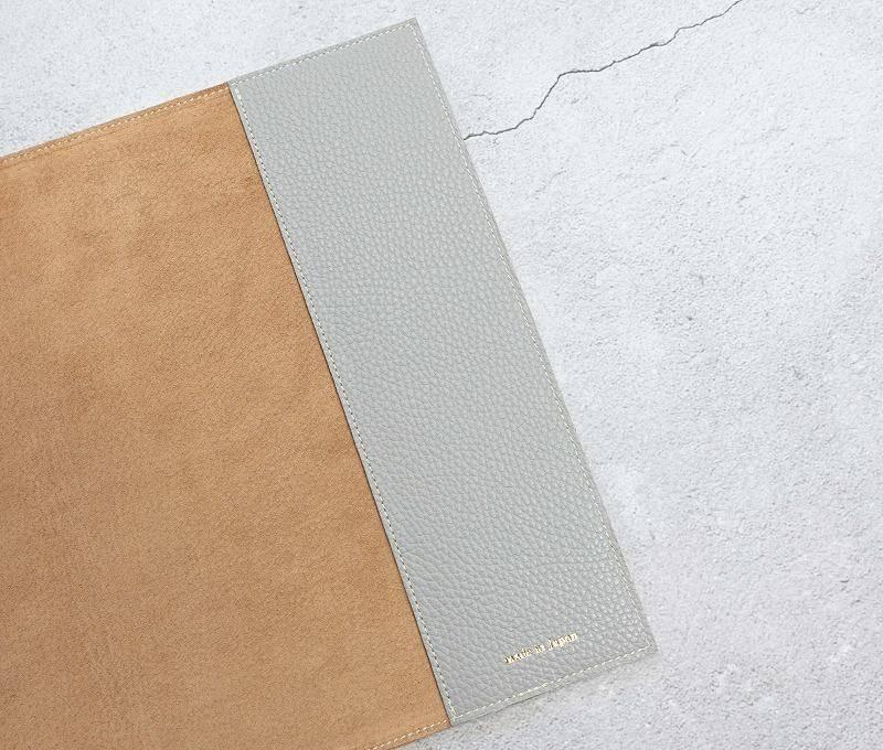 maf pinto (マフ ピント) ノートカバー B5サイズ ライトグレー ADRIA LINE レザー 本革 日本製