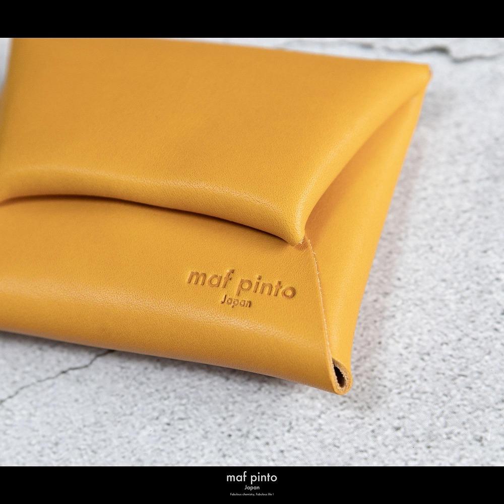 maf pinto (マフ ピント) ミニ財布 コンパクト ウォレット 小銭入れ イエロー レザー 本革 日本製
