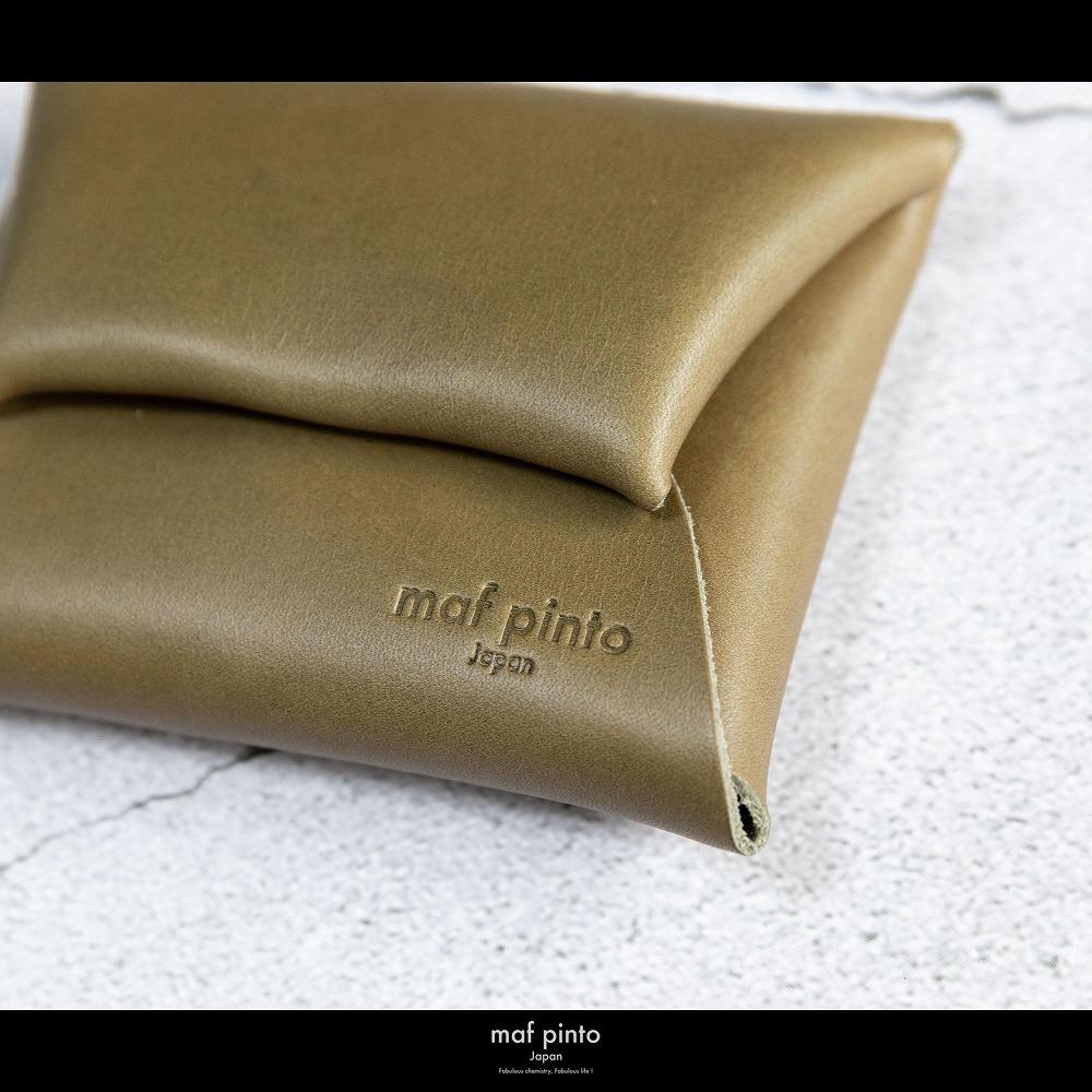 maf pinto (マフ ピント) ミニ財布 コンパクト ウォレット 小銭入れ オリーブ レザー 本革 日本製