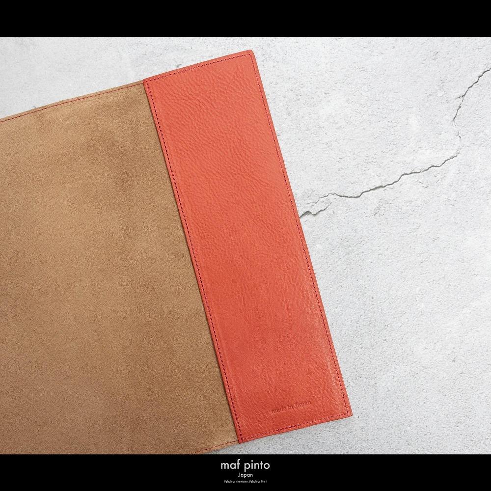 maf pinto (マフ ピント) ノートカバー B5サイズ レッドシュリンク レザー 本革 日本製