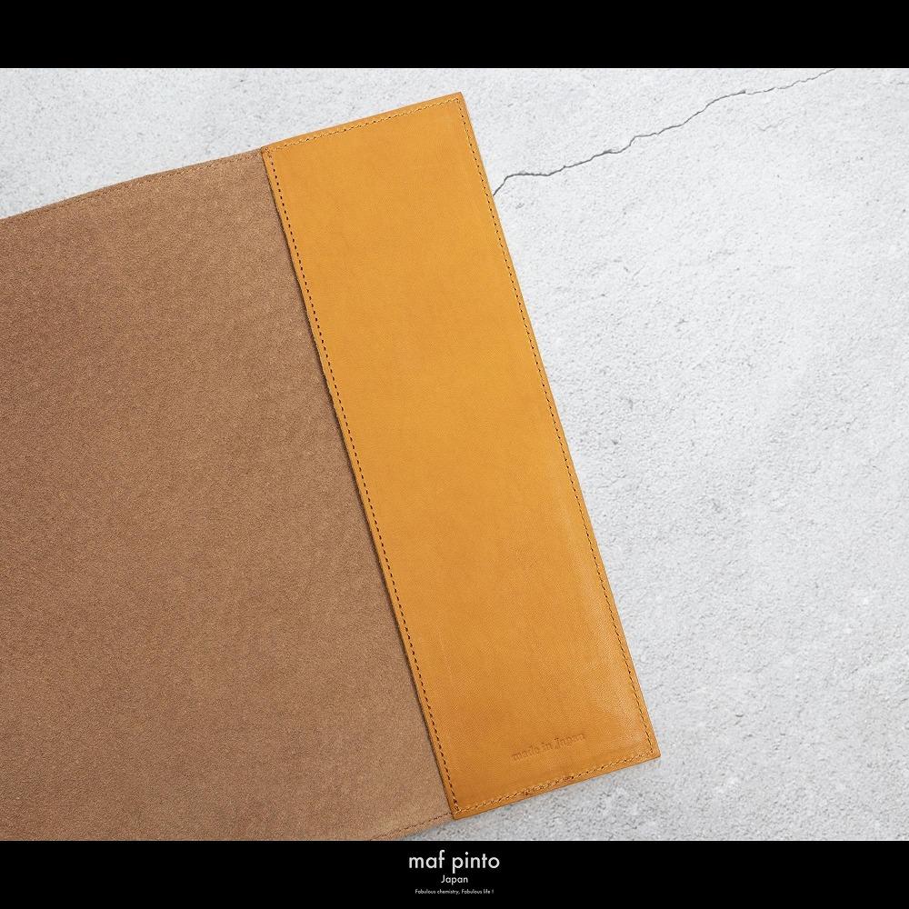 maf pinto (マフ ピント) ノートカバー B5サイズ イエロー レザー 本革 日本製