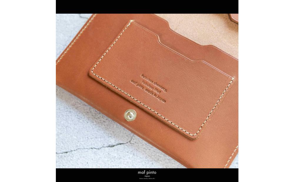 maf pinto (マフ ピント) 通帳ケース 通帳入れ カード収納 ライトブラウン レザー 本革 日本製