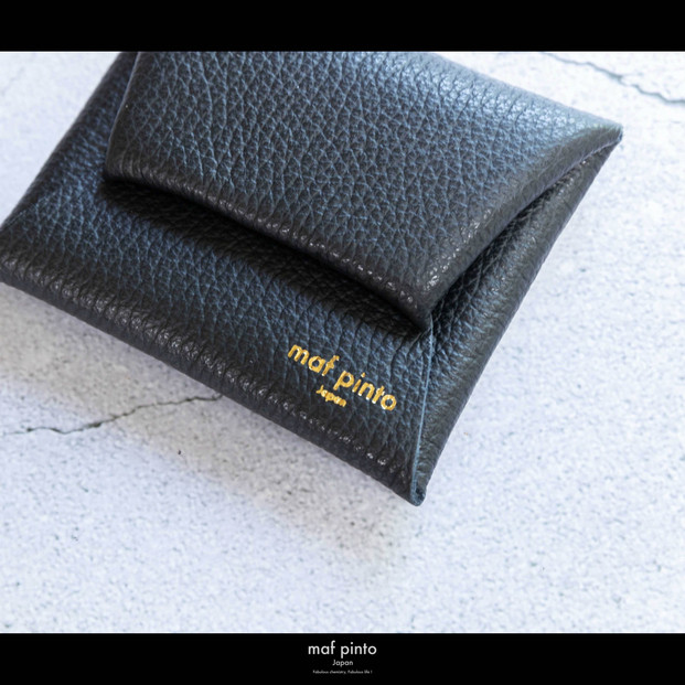 maf pinto (マフ ピント) ミニ財布 コンパクト ウォレット 小型 小銭入れ カードケース レザー 本革 64ブラック