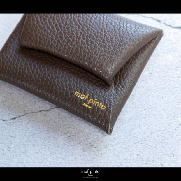 maf pinto (マフ ピント) ミニ財布 コンパクト ウォレット 小型 小銭入れ カードケース レザー 本革 62チョコレート