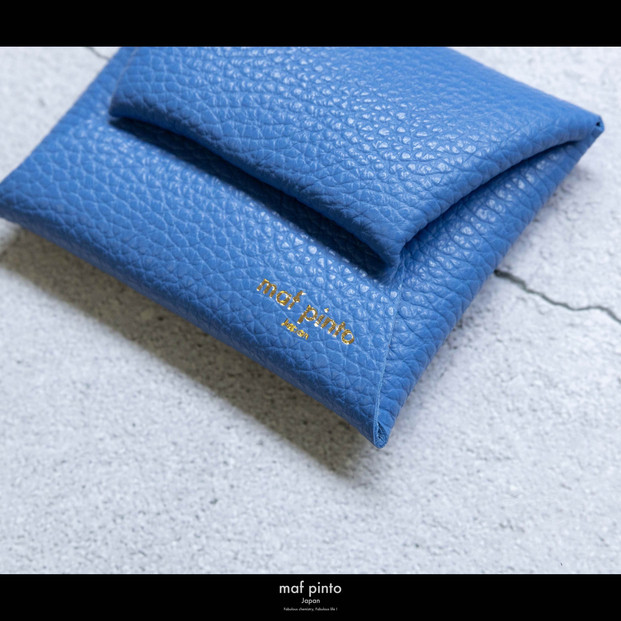 maf pinto (マフ ピント) ミニ財布 コンパクト ウォレット 小型 小銭入れ カードケース レザー 本革 57フレッシュブルー
