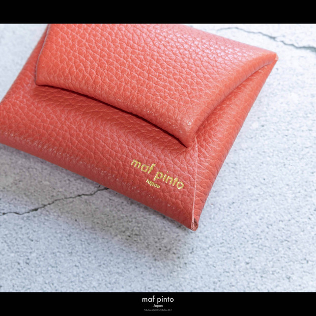 maf pinto (マフ ピント) ミニ財布 コンパクト ウォレット 小型 小銭入れ カードケース レザー 本革 56フレッシュレッド
