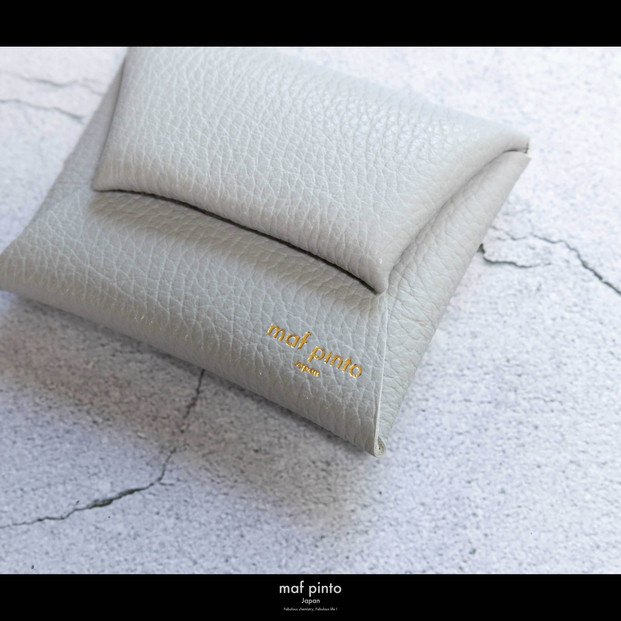 maf pinto (マフ ピント) ミニ財布 コンパクト ウォレット 小型 小銭入れ カードケース レザー 本革 51ライトグレー