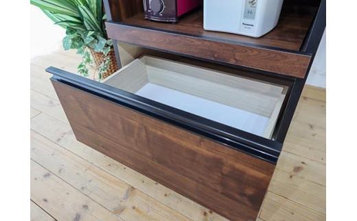 【開梱設置】レンジ台 レンジボード 幅60cm スイム ウォールナット 食器棚 家具