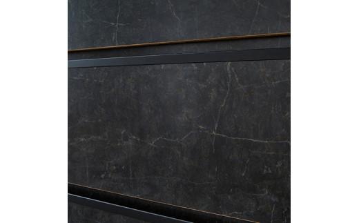 【開梱設置】キッチンカウンター レンジ台 アンサンブル 幅139.1 ストーンブラック