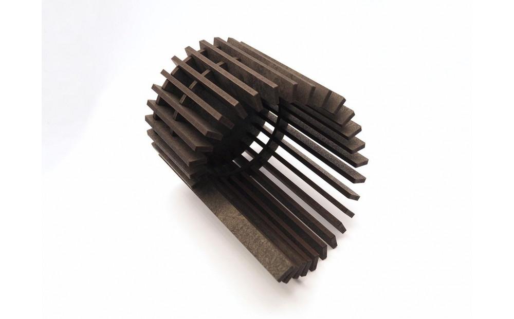 LED キャンドルホルダー 木製 レーザー加工雑貨 黒洛 インテリア雑貨 キャンドルホルダー003 2個セット