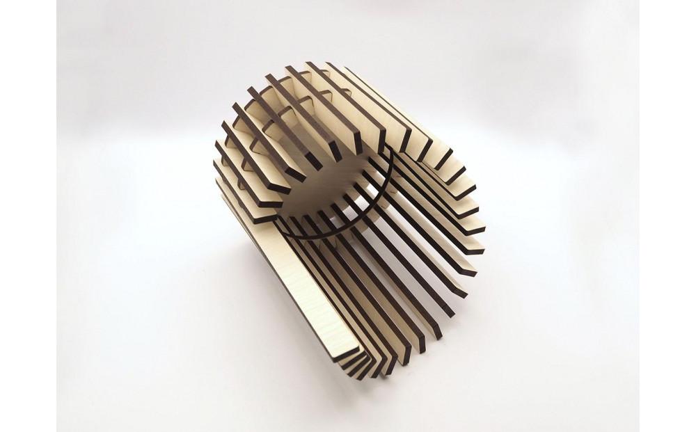 LED キャンドルホルダー 木製 レーザー加工雑貨 ホワイト木目 インテリア雑貨 キャンドルホルダー003 2個セット