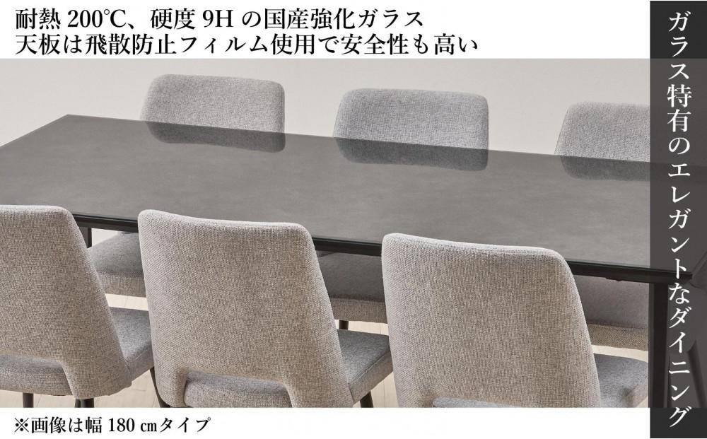 GT150テーブルとDC-5イス4脚の5点セット【4本脚／天板：ブラック／張地：布グレー】