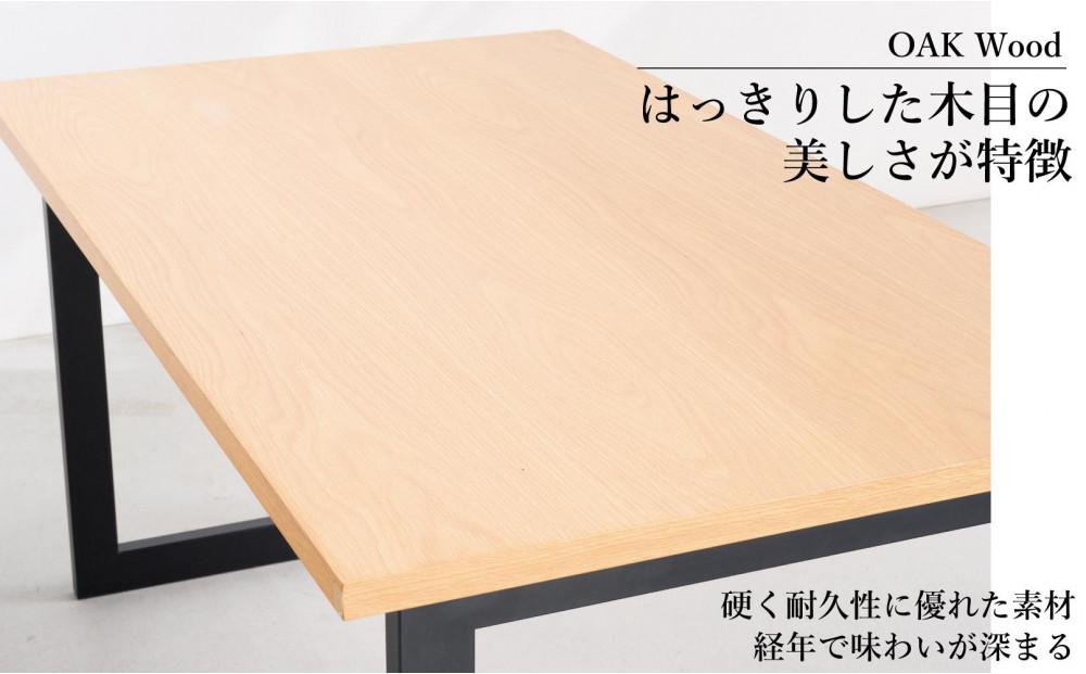 オーク 突板 ダイニングテーブル DTジャンブル02 幅140 ウレタン塗装