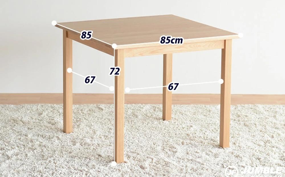 オーク 無垢 ダイニングテーブル DTジャンブル03 幅85 ウレタン塗装