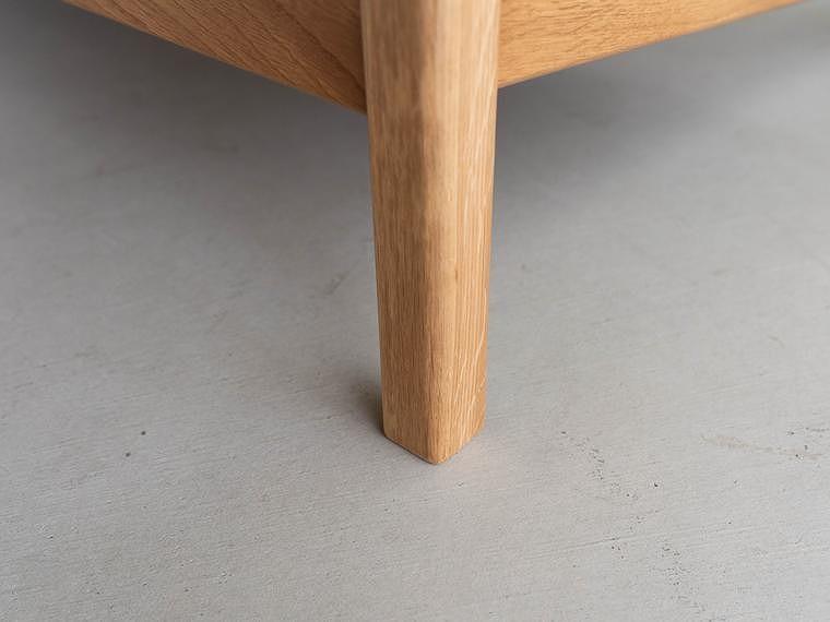 コペンハーゲン01 3Pソファ オーク／バトンライトグレー 幅189 奥行76 高さ70