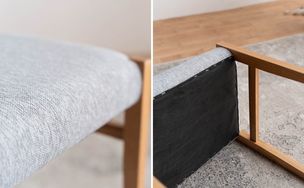 STジャンブル01 スツール オーク アネルカグレー 1脚 単品 チェア 椅子