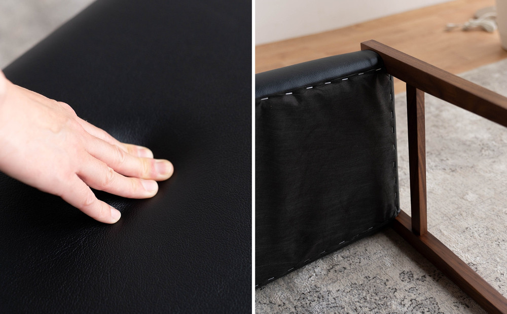 STジャンブル01 スツール ウォールナット オールマイティブラック 1脚 単品 チェア 椅子