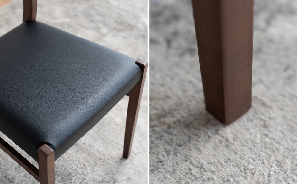 DCジャンブル01 ダイニングチェア ビーチウォールナットブラウン オールマイティブラック 1脚 単品 チェア 椅子