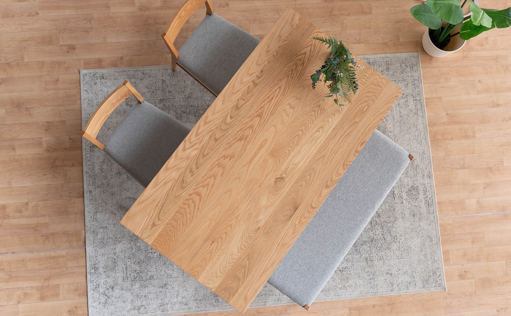 DT01 DC01 BC01 4点 ダイニングセット オーク アネルカグレー テーブル 椅子 ベンチ