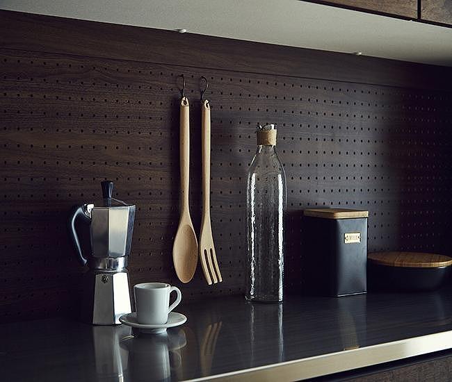 ダイニングボード オウル 70サイズ　上：レンジボード＋下：ダスト／オーク