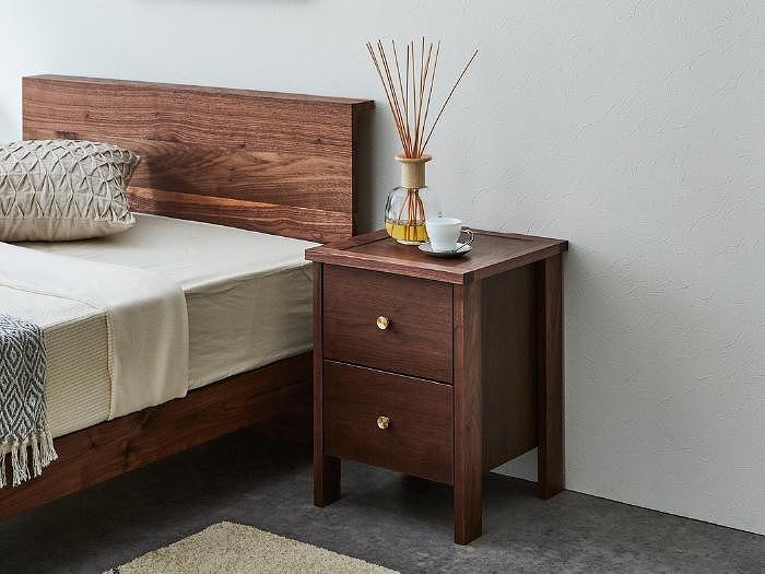 ナイトチェスト コーニス ウォールナット