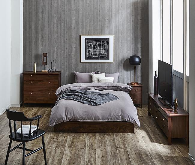 ベッドフレーム カゲヌイ ダブル【ウォールナット】