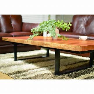 選べる一枚板オーダーテーブル【ウォールナット・ブビンガ】長さ150cm×奥行き×80～100cm×高さ70cm