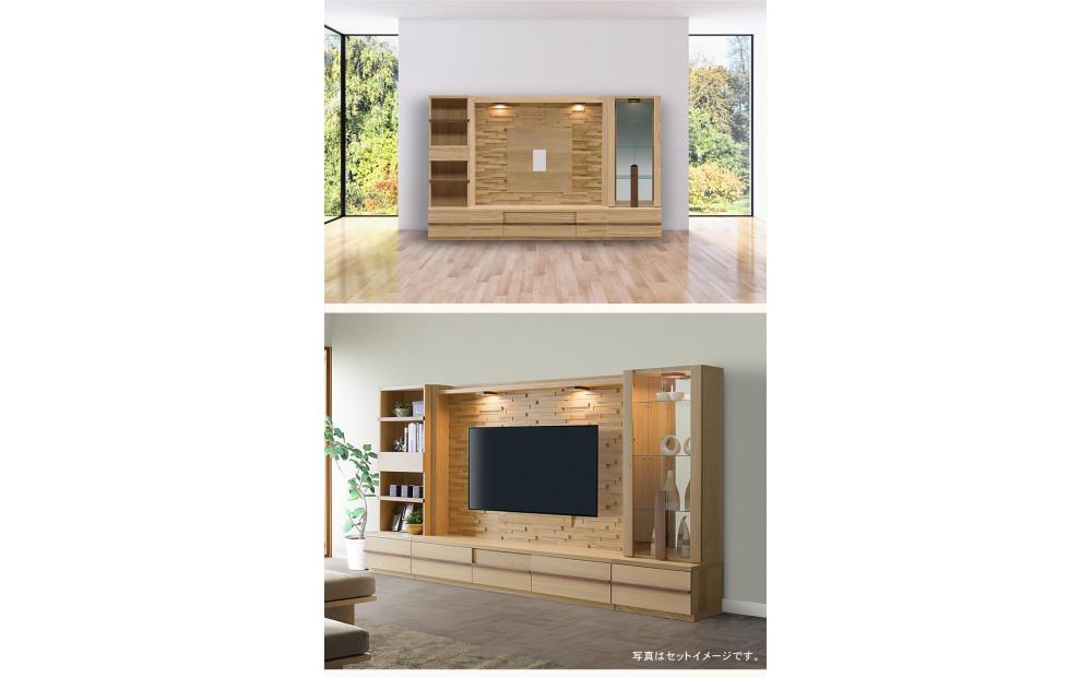 クレスト 幅60cm キャビネット 本棚 サイドキャビネット リビング収納 壁面収納 壁面キャビネット 書棚 オープンキャビネット オープン棚 無垢 オーク 大川家具