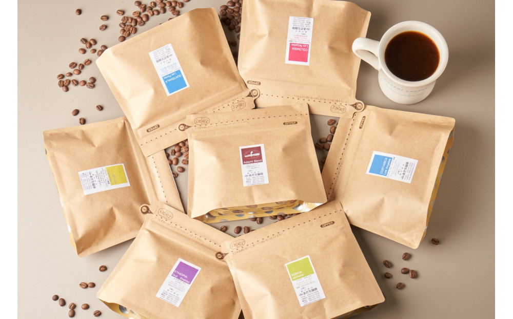 【大川市あだち珈琲】中米＋南米セット 150g×2（粉）