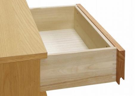 【大川家具】 開梱設置 200cm TVボード ホワイトオーク センダン材 国産材 キルト