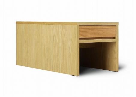 【大川家具】サイドテーブル オーク材 センダン材 無垢 幅39cm 高さ36cm【開梱設置】