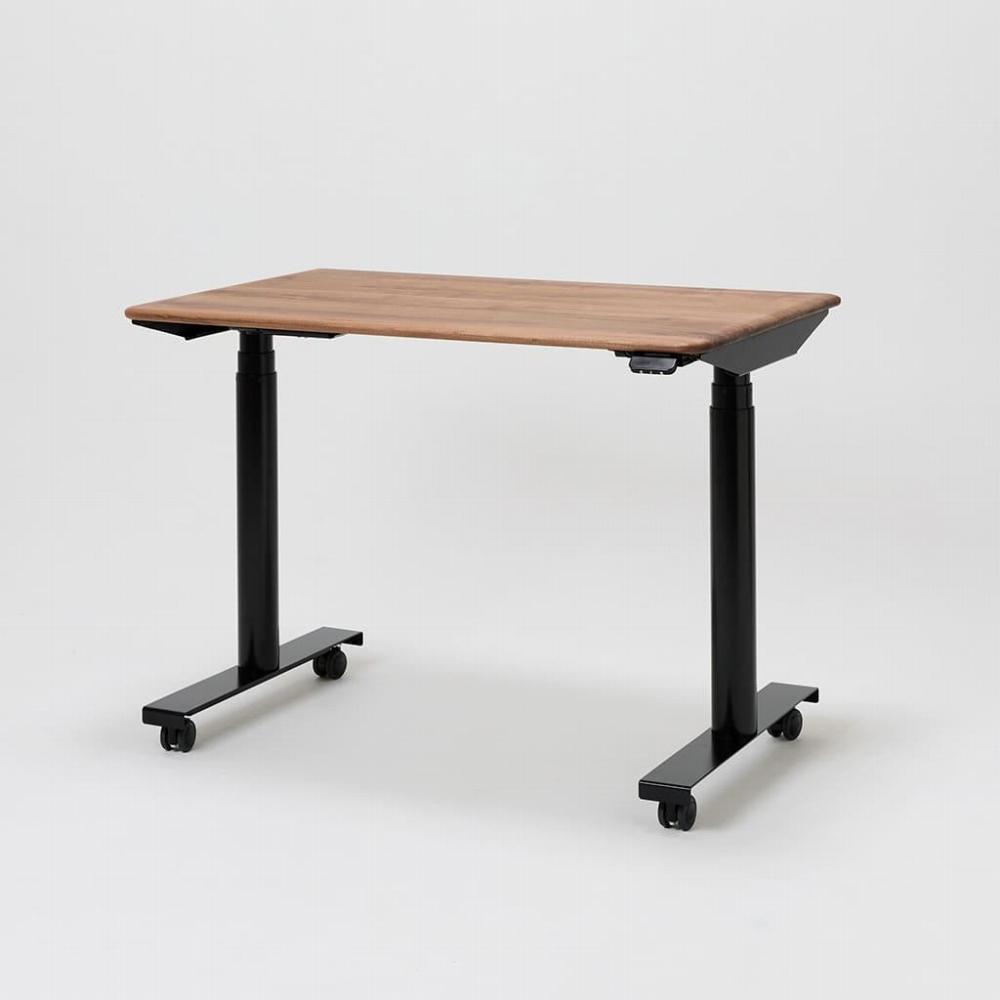 【トレーセット】サイズオーダー可 電動昇降 学習机 プレディデスク ウォールナット