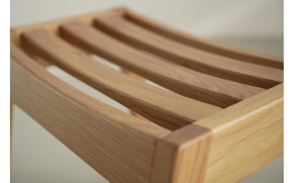 オーク無垢材のスタッキングスツール ワード 積み重ね ホワイトオーク 玄関 キッズ