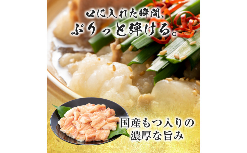 国産もつ入りミックスもつ鍋（白醬油）6人前セット