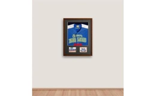 【大川市】 スポフレミニ ユニフォーム額縁（写真付き）【茶】