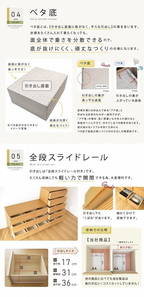 80幅5段 ナチュラル チェスト タンス 国産 大川家具 完成品 おしゃれ