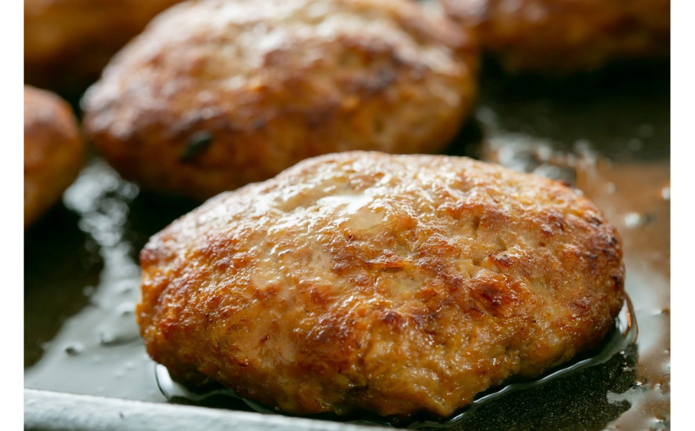 焼き師ママが焼いた九州ハンバーグ ・ジャポネソース(5個),のりとゴルゴンゾーラソース(5個入り)