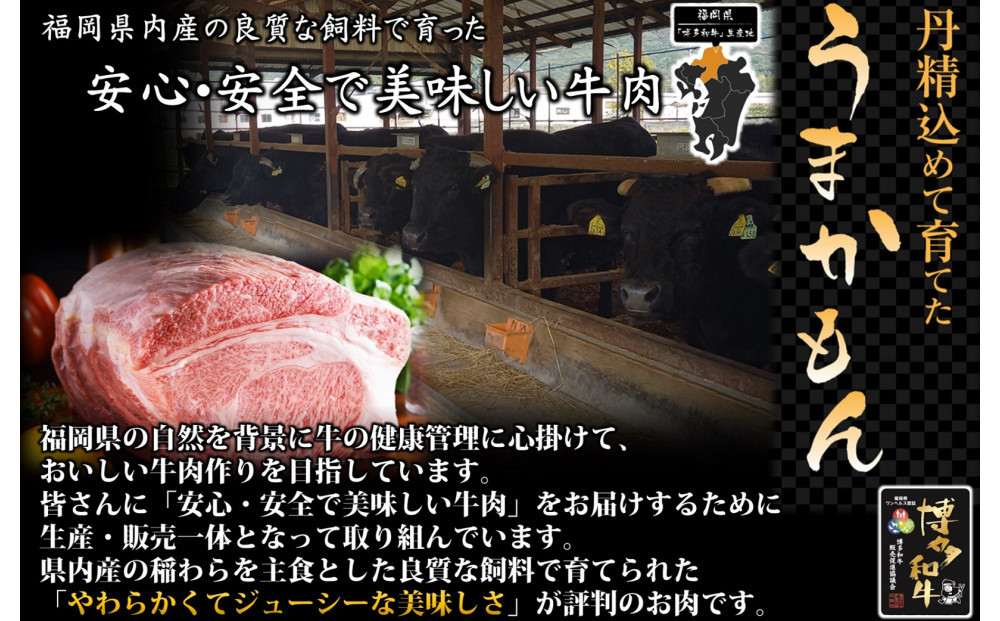 博多和牛 モモ800g ( 焼肉用400g・スライス400g )