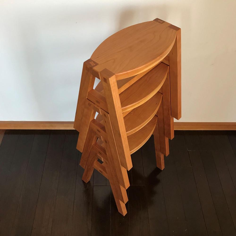 【スタッキングスツール 1脚：積み重ねることができるスツール】スツール スタッキング スタッキングスツール チェリー nove