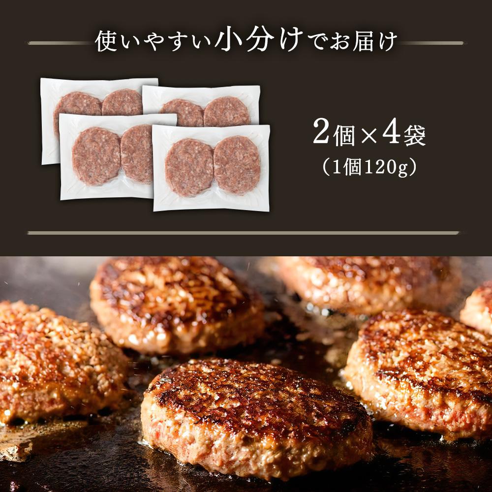 無添加 博多和牛入り ハンバーグ 8個セット (120g×2個入り×4パック)