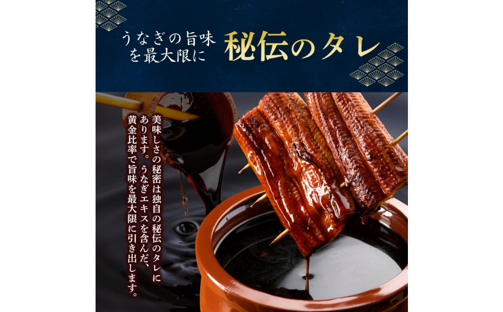 うなぎ蒲焼（中国産鰻 222g×3尾）