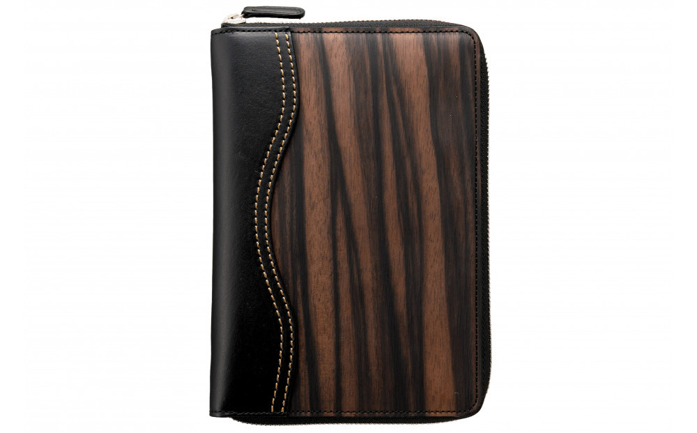 木のパスポートケース 黒檀