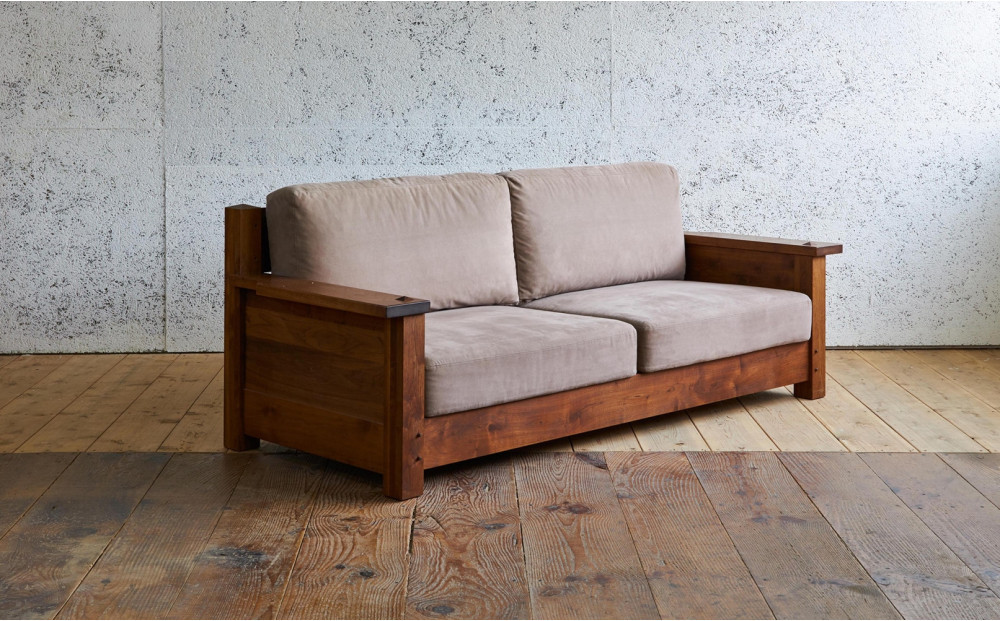 ソファ ボガード3P 無垢材のソファ ウォールナット アメリカンヴィンテージ家具を再現