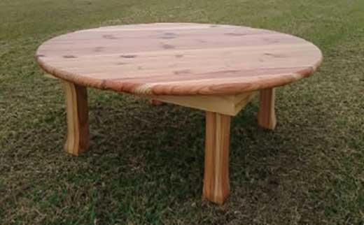 杉ちゃぶ台（直径75センチ）クリア