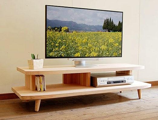 【開放感いっぱいの国産杉テレビ台】HANEテレビボード 130 国産杉